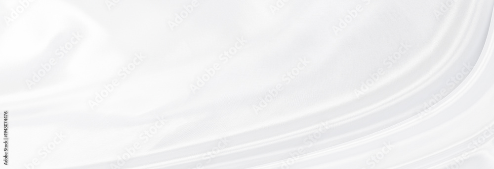Obraz premium White gray satin texture that is white silver fabric silk panorama background with beautiful soft blur pattern natural.