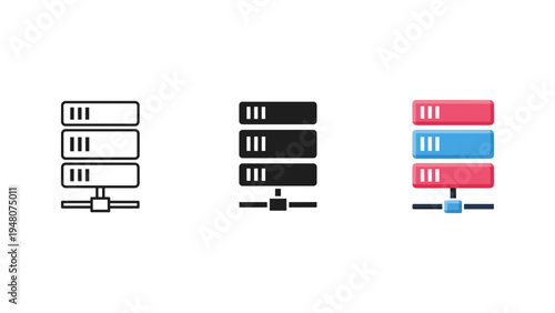 three battery charging levels flat design vector illustration with status indicators