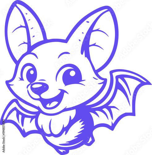 Cute Bat Illustration