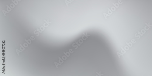 Silver foil background with metal mirror texture. Chrome gradient surface with light gloss. Vector aluminum grey sheet with reflection. Platinum and titanium best trendy