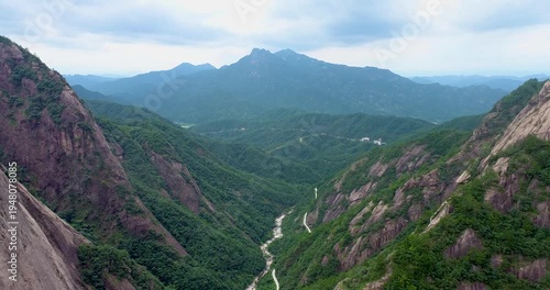 Wallpaper Mural 4K Aerial View of Majestic Zhangshan Grand Canyon in China Torontodigital.ca