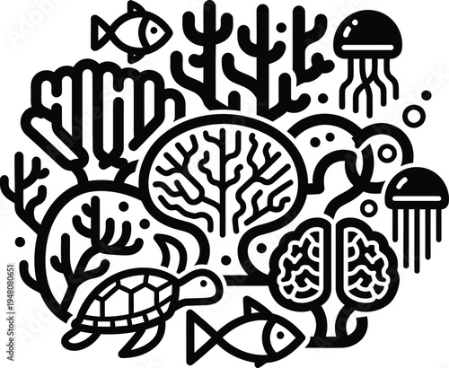 underwater world, coral reef