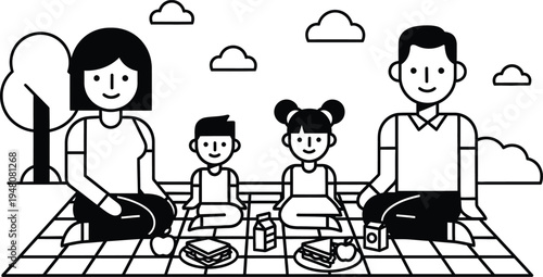 family picnic in park