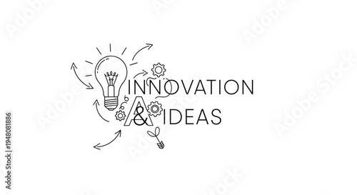 Innovation and ideas concept icon vector