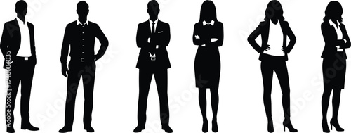 Business Professionals Silhouette Collection