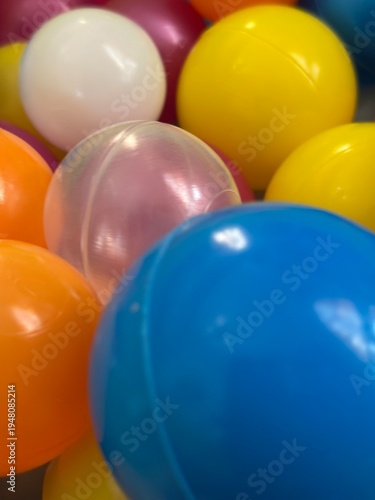 Wallpaper Mural Colorful balls in a ball pit for sensory development of young children in a playroom. Torontodigital.ca