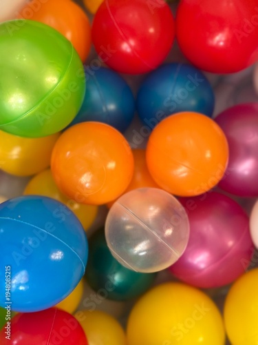 Wallpaper Mural Colorful balls in a ball pit for sensory development of young children in a playroom. Torontodigital.ca