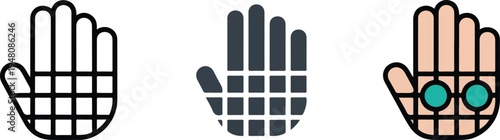 Minimalist shark fin vector icons set featuring aquatic predator silhouettes in water outline solid and blue styles.