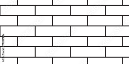 white brick wall texture and solid bricks seamless pattern background.