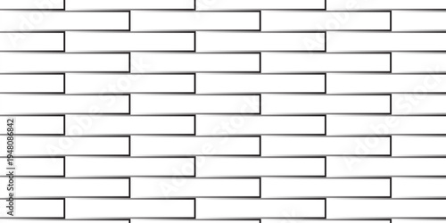 white brick wall texture and solid bricks seamless pattern background.