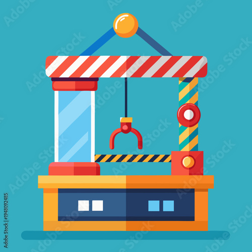 Colorful Claw Crane Machine Ready for Play