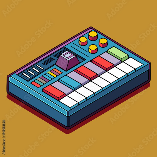 Colorful Isometric MIDI Music Controller