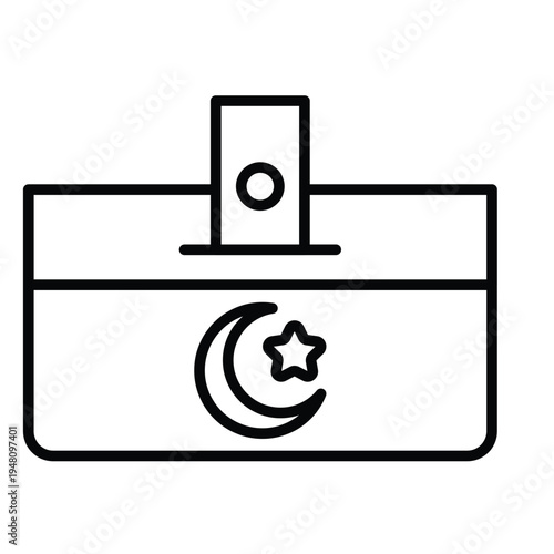 Ramadan icon of an infaq