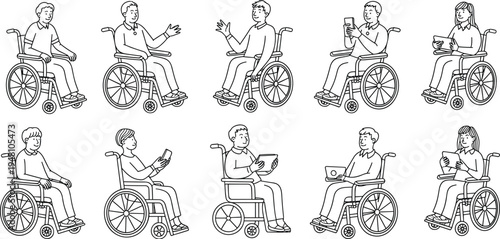 wheelchair, disability, disabled, accessibility, inclusive, people, mobility, patient, rehabilitation, healthcare, lifestyle, technology, communication