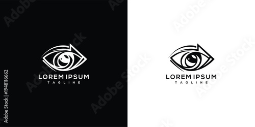 Modern Eye Logo Design - Vision Insight Technology.