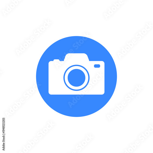 カメラアイコン　丸背景