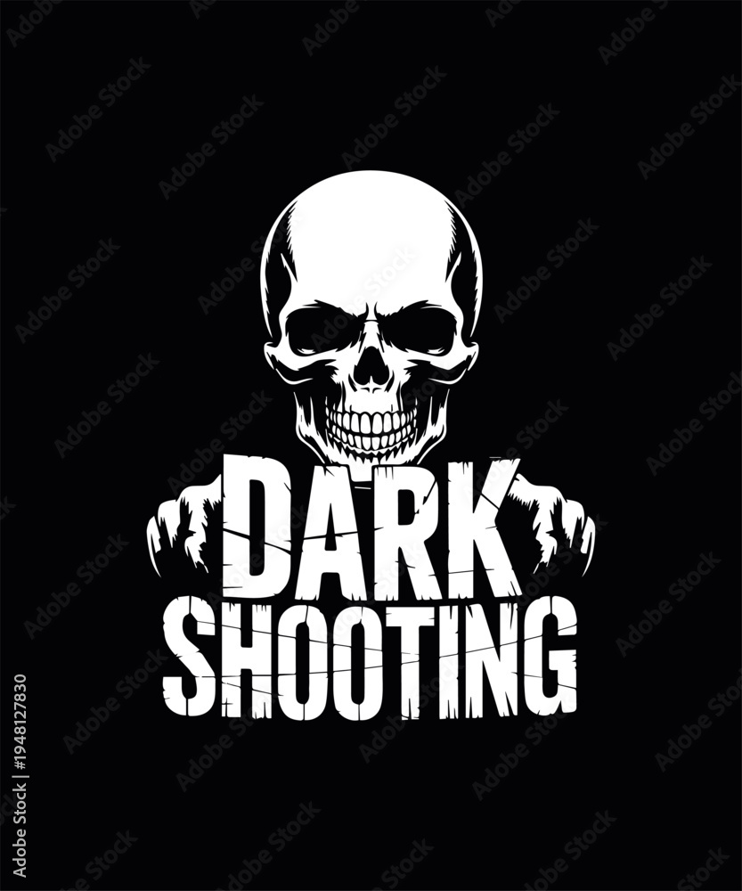 Fototapeta premium Skull with text 