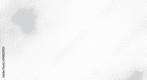 Soft abstract background with white and gray polka dots and subtle cloud shapes with dot pattern