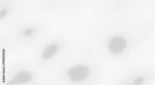 Subtle halftone dot pattern background with soft grey spots for abstract graphic design and texture with screen printing with design element with digital art