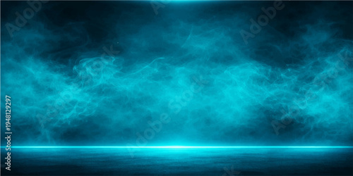 Abstract dark blue cloudscape background featuring a stormy texture and light motion across a nature inspired night sky backdrop