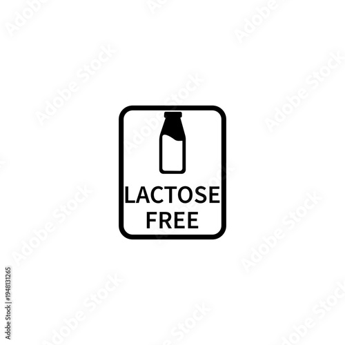  LACTOSE FREE ICON NO LACTOSE PREMIUM VECTOR