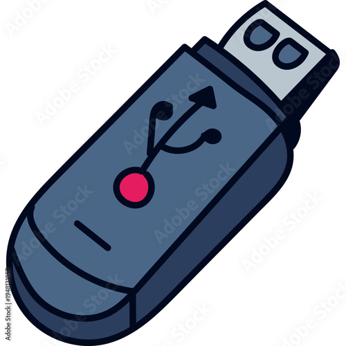Vector USB Flash Drive Icon