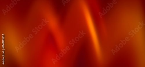 Vászonkép Illustration of Premium Fabric Folds Dusk and Fire theme Color Spectrum Gradient shades of deep red, vibrant orange, and a touch of golden yellow