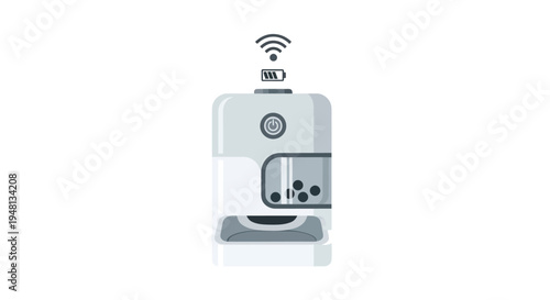 Smart Automatic Pet Feeder with Wi-Fi and Battery Indicator.