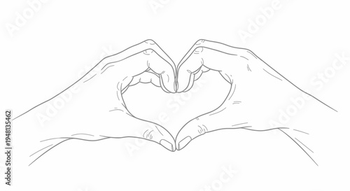 Hands forming a heart shape.