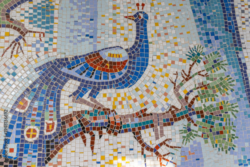 Obraz na plátně Mosaic in the era of Soviet realism