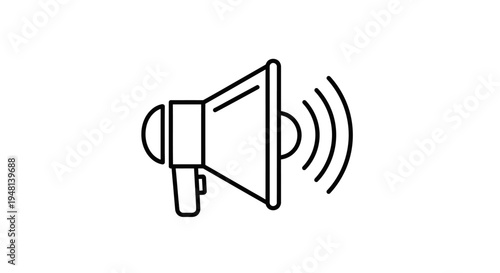 Loudspeaker Icon Sound Communication Device.