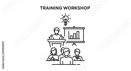 People sitting at a workshop seminar.