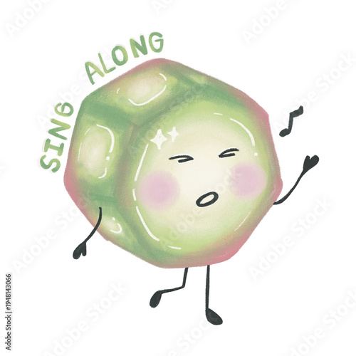 Cute Organic Shape Character Illustration