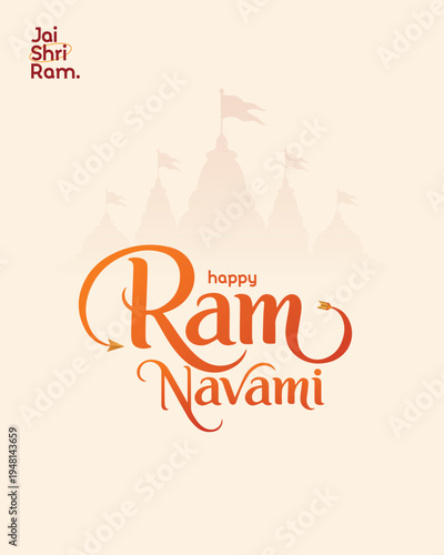 Happy Ram Navami Social Media Post, Web Banner , Story , Status , Print 
