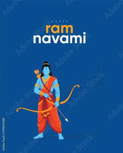Happy Ram Navami Social Media Post, Web Banner , Story , Status , Print 