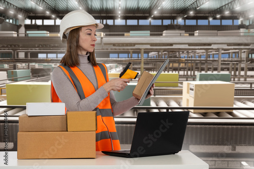 Parcel sorting. Warehouse e...