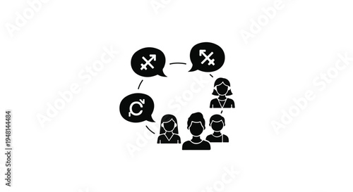 group of people disagree refuse communication