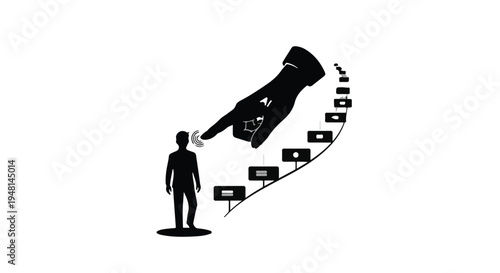 man receiving social media messages and speech bubbles