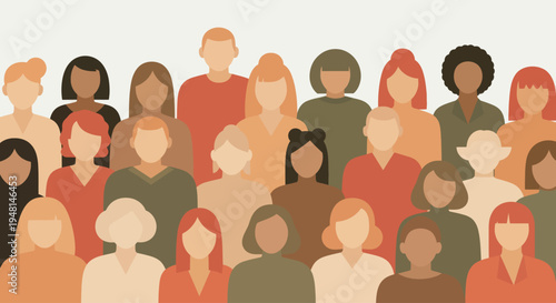 Diverse group of people together.