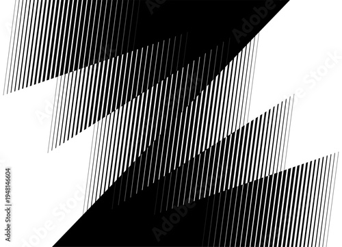 Black and white vector striped pattern. Design element. Vector background for cover, printing, packaging, textiles. Place for text
