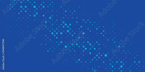 Blue Halftone Dot Background With Digital Dotted Pattern for Technology and Modern Design eps10
