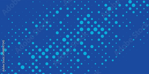 Blue Halftone Dot Background With Digital Dotted Pattern for Technology and Modern Design eps10