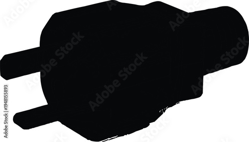 Black electrical plug  victor design