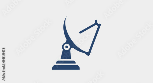 Industrial robotic arm icon symbol.