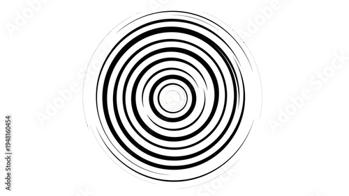 Concentric Circles Abstract Background, Hypnotic Swirl Pattern, Optical Illusion
