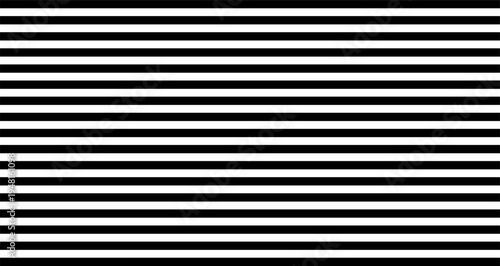 Horizontal striped pattern. Seamless background with black and white horizontal lines. Vector illustration.