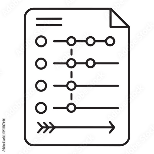 Isometric timeline vector showing workflow steps with people, devices, and colorful visual cues for presentations