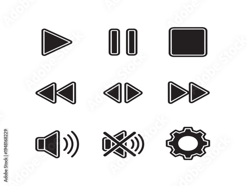 Responsive button set for beautiful call to action and navigation visuals