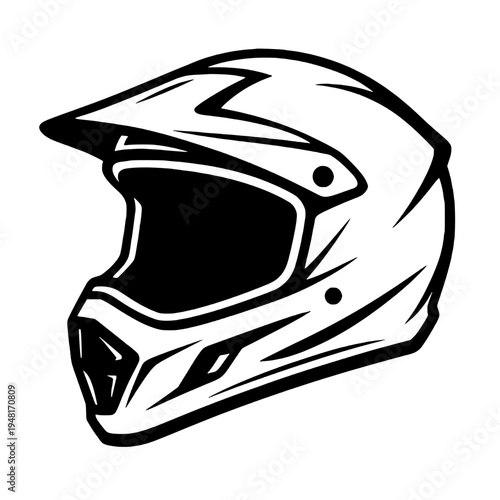 motorcycle helmet isolated on white