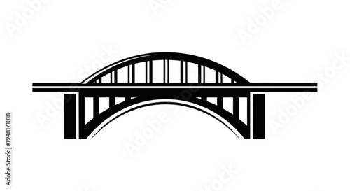 Bridge Structure Arch Metal Steel.